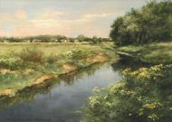liswarta, river Liswarta, olej, 27x33